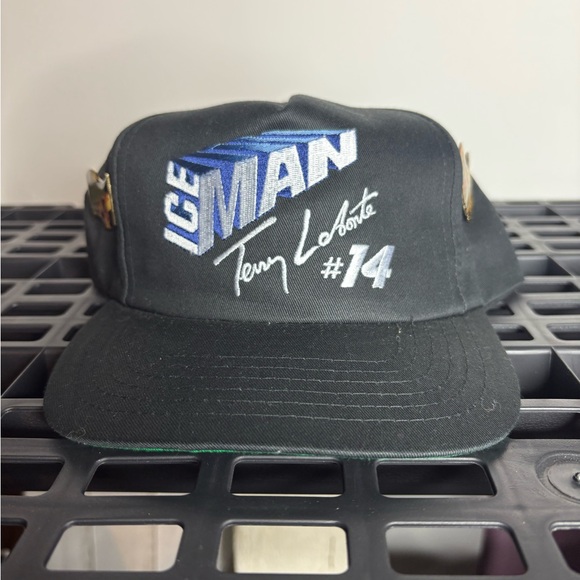 Other - Vintage Terry Labonte NASCAR Racing Black SnapBack Hat Ice Man #14